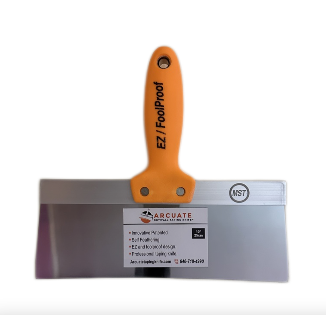 Arcuate 10" Stainless-Steel Taping Knife