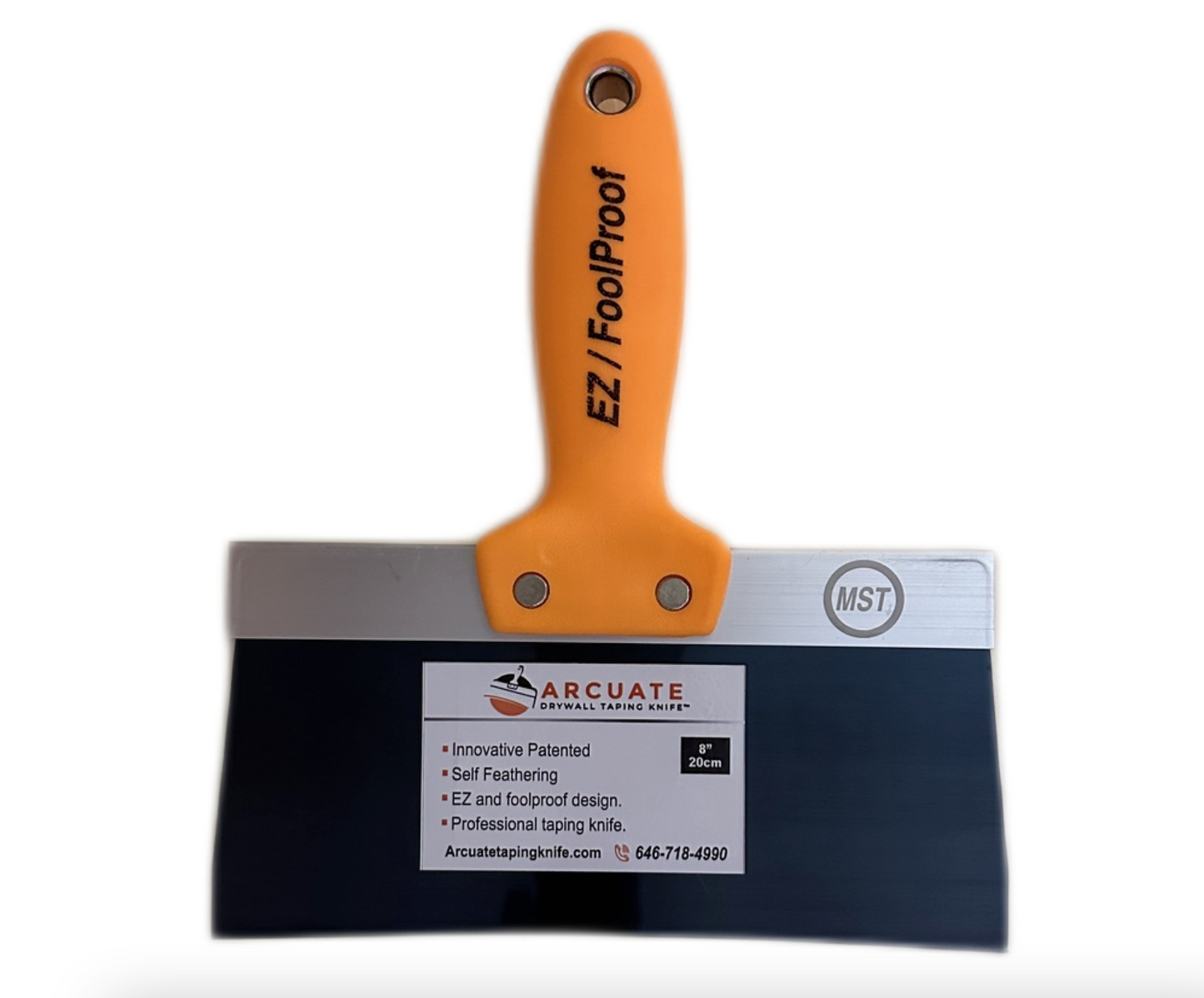Arcuate 8" Blue-Steel Taping Knife