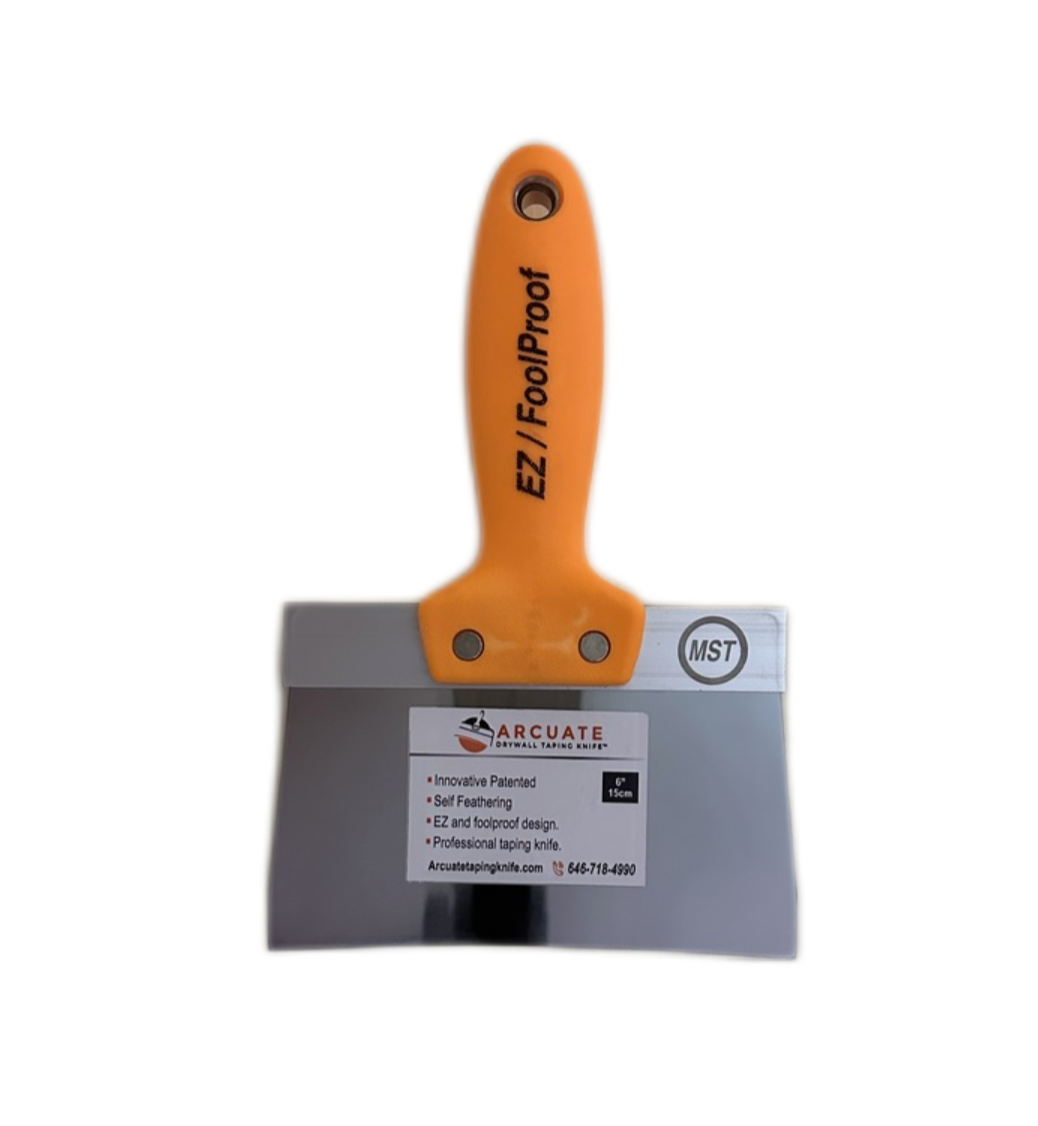 Arcuate 6" Stainless-Steel Taping Knife